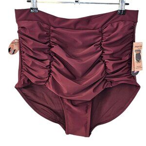 Shapermint Womens High Waisted Control Bikini Bottoms, Ruched, Flattering, 2XL